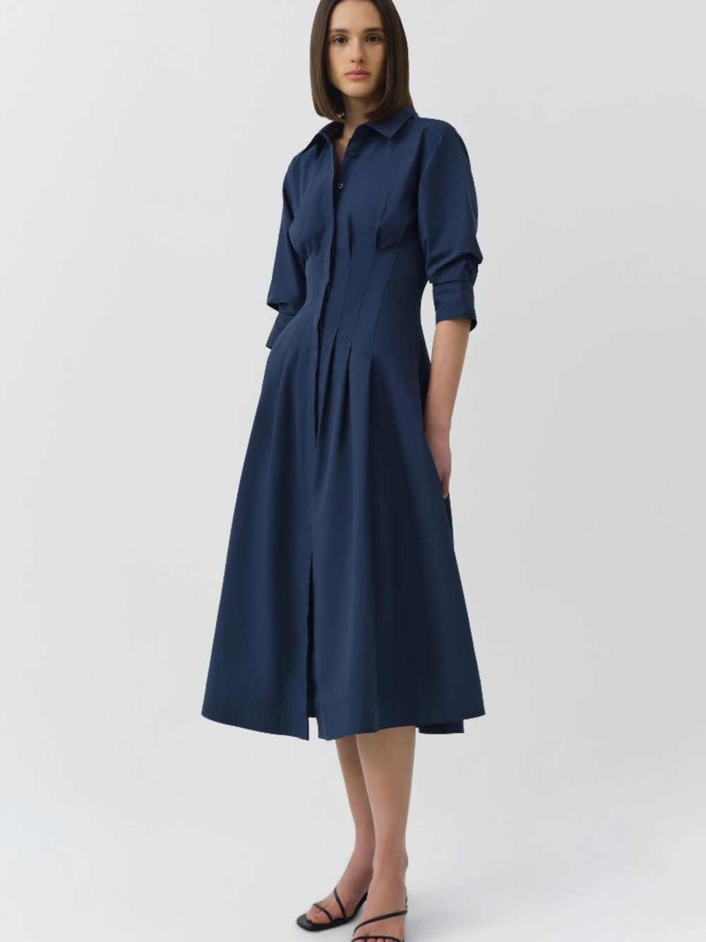 Jonathan Simkhai Jazz Dress - tags on, 2 sizes in midnight navy L & XL